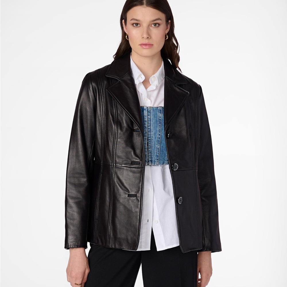 Wilson’s Leather Maxima Jill Thinsulate Leather Blazer. Size M. NWOT